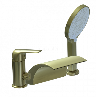 Смеситель на борт ванны GANZER GZ24033-S, матовое золото