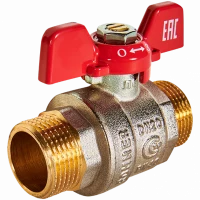 Кран шаровой НР/НР 3/4", бабочка ROMMER