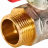 Кран шаровой НР/НР 3/4", бабочка ROMMER