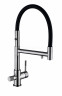 Смеситель для кухни HansenPRO HL15090-P, с подключением к фильтру, с гибким изливом, графит