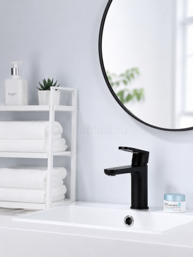 Смеситель для раковины HANSEN HL10016-C, черный