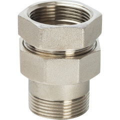 Разъемное соединение STOUT "американка" ВН 1 1/2", уплотнение под гайкой o-ring кольцо, никелированное, SFT-0041-000112