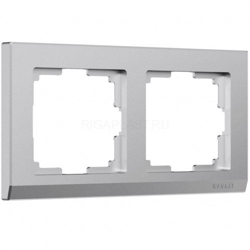 Рамка на 2 поста Werkel Stark (серебряный матовый) W0021865