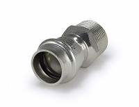 Переходник пресс с наружной резьбой 22х1/2" из нержавеющей стали ZEISSLER ZTI.501.002204