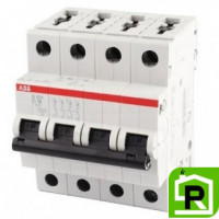 Автоматический выключатель 4P D25 - ABB S204, 6kA