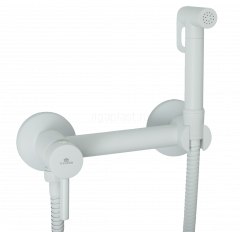 Смеситель с гигиеническим душем GANZER GZ12202-F Set, белый