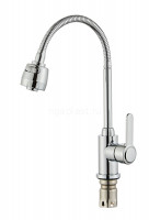 Смеситель для кухни ViEiR V15038-S, с гибким изливом, хром
