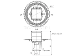 Трап для душа АНИ Пласт 100x100 мм, вертикальный выпуск, хром, ТQ5902