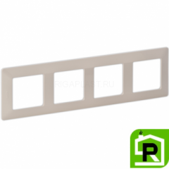 Рамка Legrand Valena Life 4 поста Слоновая кость 754044