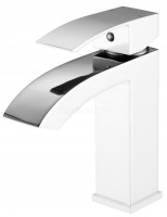 Смеситель для раковины HANSEN HL10044-F, белый хром