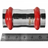 Муфта равнопроходная ROMMER 22 мм из нержавеющей стали, RSS-0017-000022