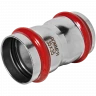 Муфта равнопроходная 35 из нержавеющей стали ROMMER
