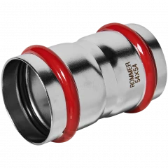 Муфта равнопроходная ROMMER 54 мм из нержавеющей стали, RSS-0017-000054