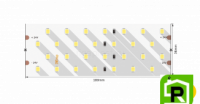Лента светодиодная ПРО 2835, 280 LED/м, 26 Вт/м, 24В , IP20, Цвет: Теплый белый