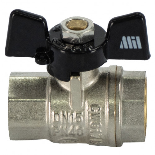 Кран шаровой ВВ 1/2", бабочка Millennium