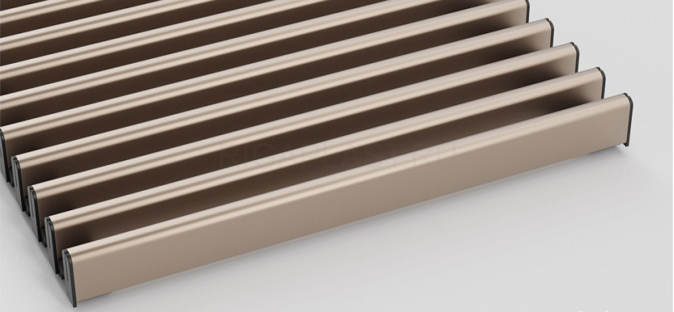 Решетка рулонная алюминиевая для конвектора 250-2000, бронза TechnoWarm