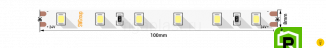 Лента светодиодная ПРО 2835, 60 LED/м, 4,8 Вт/м, 24В , IP20, Цвет: Нейтральный белый