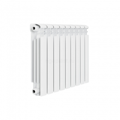 Радиатор алюминиевый RIFAR Alum Eco 500 9 секций, боковое подключение (белый RAL 9016)