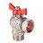 Кран шаровой VALTEC угловой 3/4" × 3/4" ВР/НР, с накидной гайкой, короткий (VT.267.NS.0505)