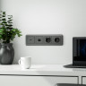 Накладка для розетки USB Werkel (графит рифленый) W1179504