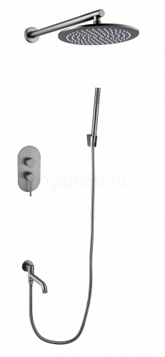 Душевая система HansenPRO HL36098-P, скрытый монтаж, графит