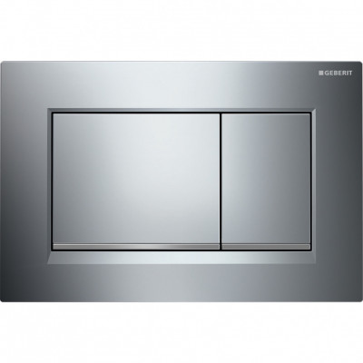 Кнопка смыва Geberit Sigma 30, двойной смыв, матовый хром