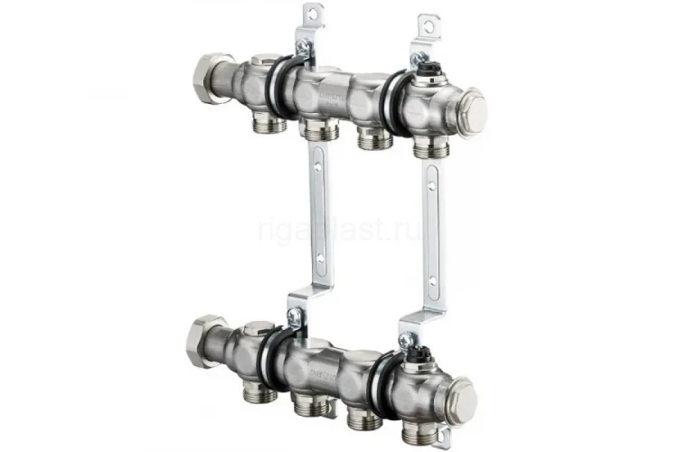 Коллектор из нержавеющей стали Multidis SH 1" на 4 контура 3/4" ЕК Oventrop