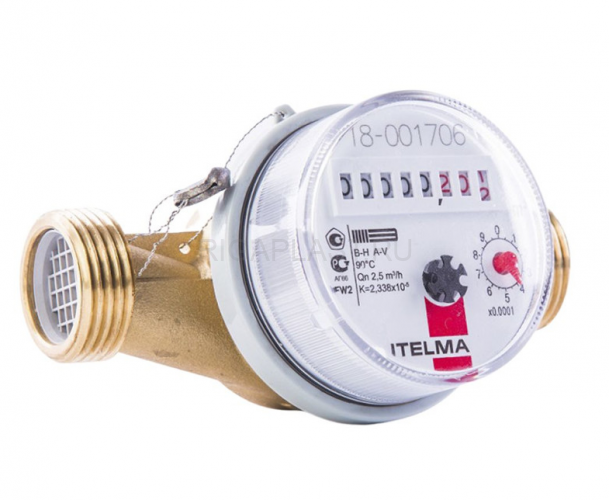 Счетчик горячей воды WFW20 L=130 H 1" ITELMA
