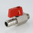 Кран дренажный VALTEC 1/4" НР, со штуцером (VT.435.N.02)