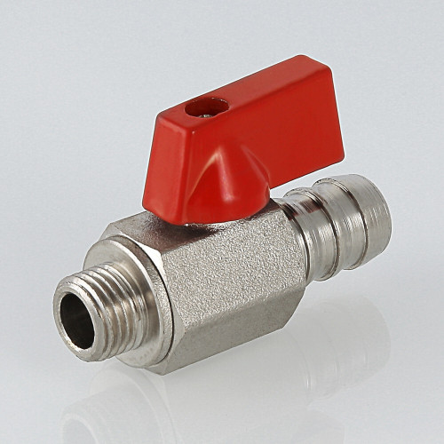 Кран дренажный VALTEC 1/4" НР, со штуцером (VT.435.N.02)