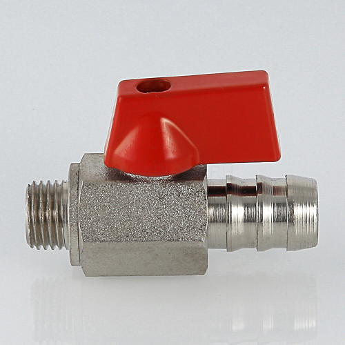 Кран дренажный VALTEC 1/4" НР, со штуцером (VT.435.N.02)
