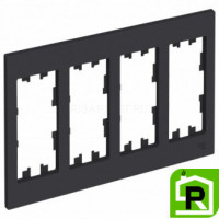 Рамка 4-ая (четверная), Карбон, серия Atlas Design, Schneider Electric