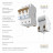 Автоматический выключатель Werkel 3P 63 A C 4,5 кА W903P634