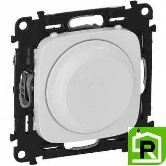 Светорегулятор Legrand Valena Allure поворотный 752060+752045 Белый