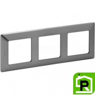 Рамка Legrand Valena Life 3 поста Сталь 754153