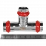 Тройник равнопроходной ROMMER 18 мм из нержавеющей стали, RSS-0013-000018