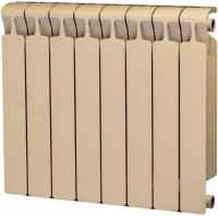 Радиатор биметаллический RIFAR MONOLIT 500 8 секций, боковое подключение (капучино)