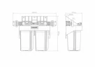 Корпус для картриджного фильтра 1 М 10" Т2 Джилекс