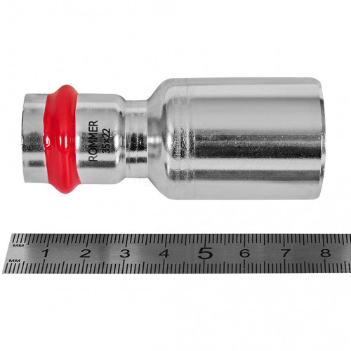 Муфта переходная ROMMER ВПр-НПр 35 x 22 мм из нержавеющей стали, RSS-1020-003522