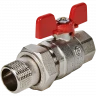 Кран шаровой полнопроходной с американкой ВР/НР 3/4, бабочка EPDM STOUT