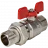Кран шаровой полнопроходной с американкой ВР/НР 3/4, бабочка EPDM STOUT