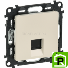 Розетка RJ-45 Legrand Valena Life 753070+755411 Слоновая кость