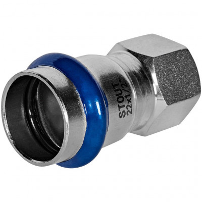 Переходник STOUT ВПр-ВР, 22 мм x 1/2 дюйма, из нержавеющей стали, SSS-2022-002212