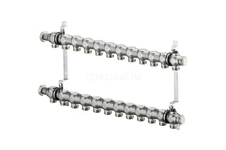 Коллектор из нержавеющей стали Multidis SH 1" на 12 контуров 3/4" ЕК Oventrop