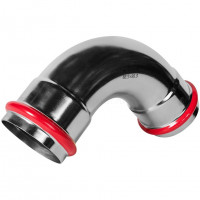 Угольник 90° ВПр-ВПр 88,9 из стали нержавеющей, прессовой ROMMER RSS-1003-000088