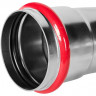 Угольник 90° ВПр-ВПр 88,9 из стали нержавеющей, прессовой ROMMER RSS-1003-000088