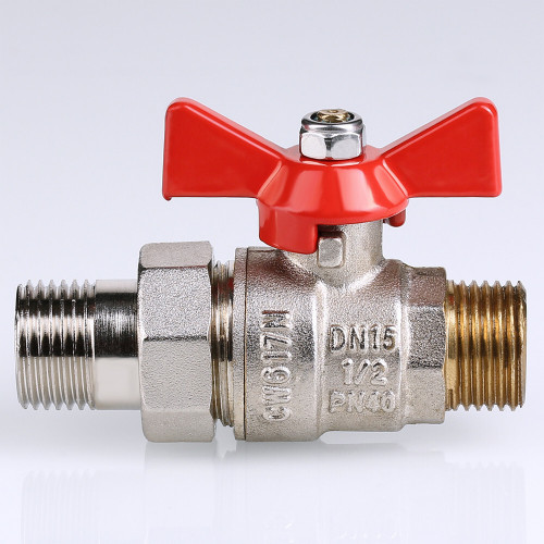 Кран шаровой VALTEC BASE с полусгоном и наружной резьбой 3/4" VT.226.N.05
