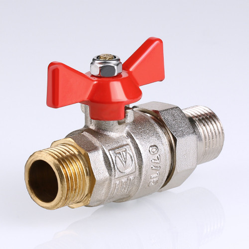 Кран шаровой VALTEC BASE с полусгоном и наружной резьбой 3/4" VT.226.N.05