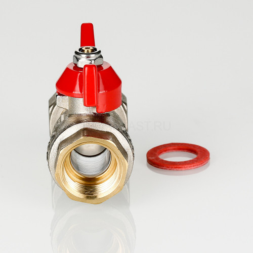 Кран шаровой VALTEC 1/2" × 3/4" ВР/ВР, с накидной гайкой (VT.241.N.0405)