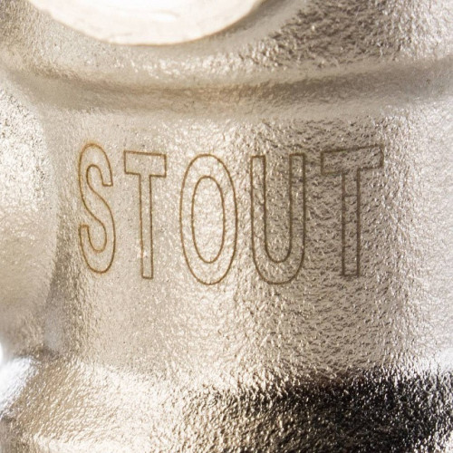 Узел нижнего подключения радиатора для однотрубной системы 3/4", прямой STOUT